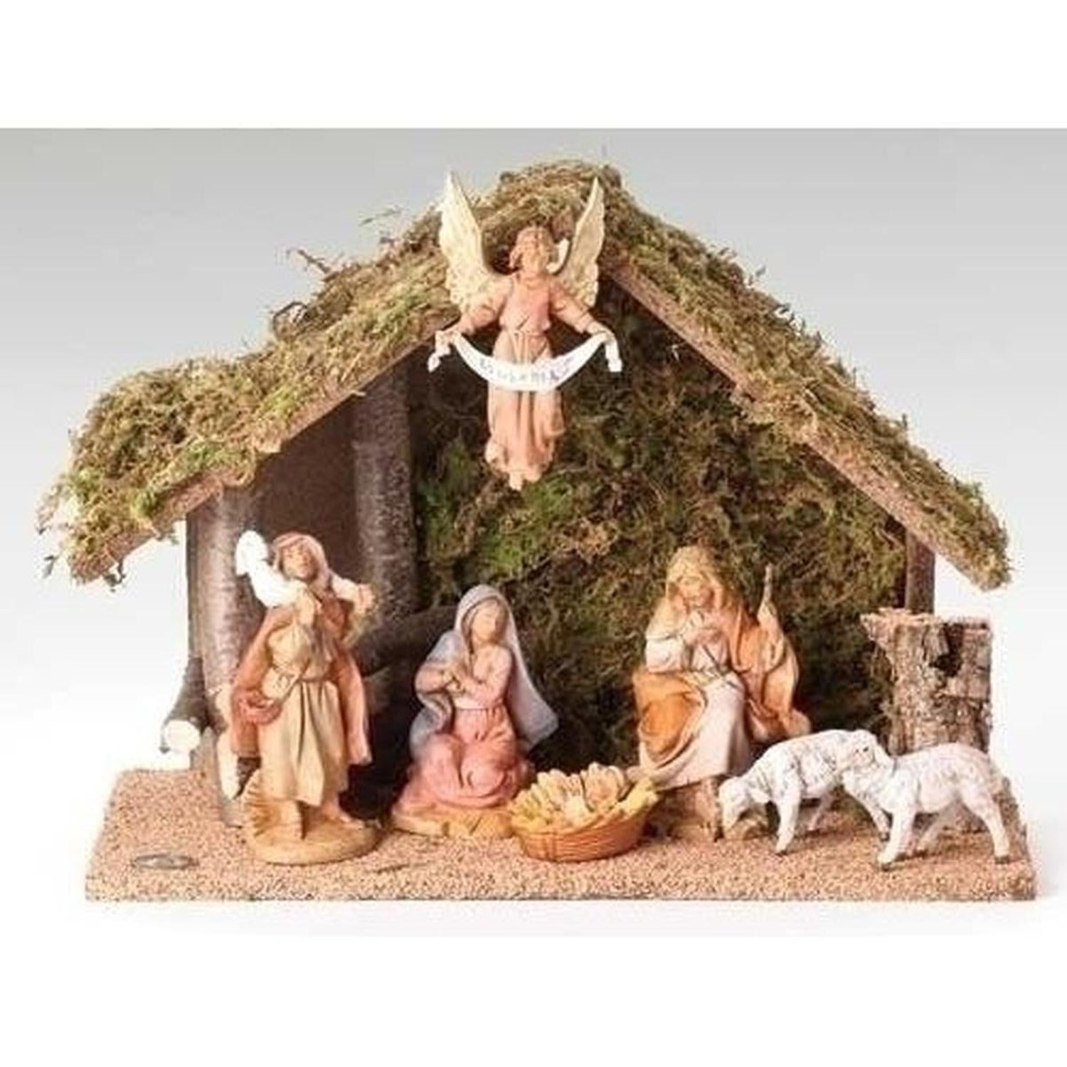 Shop For Fontanini 7 Piece Nativity Set with Italian Wood Stable at Michelle's aDOORable Creations