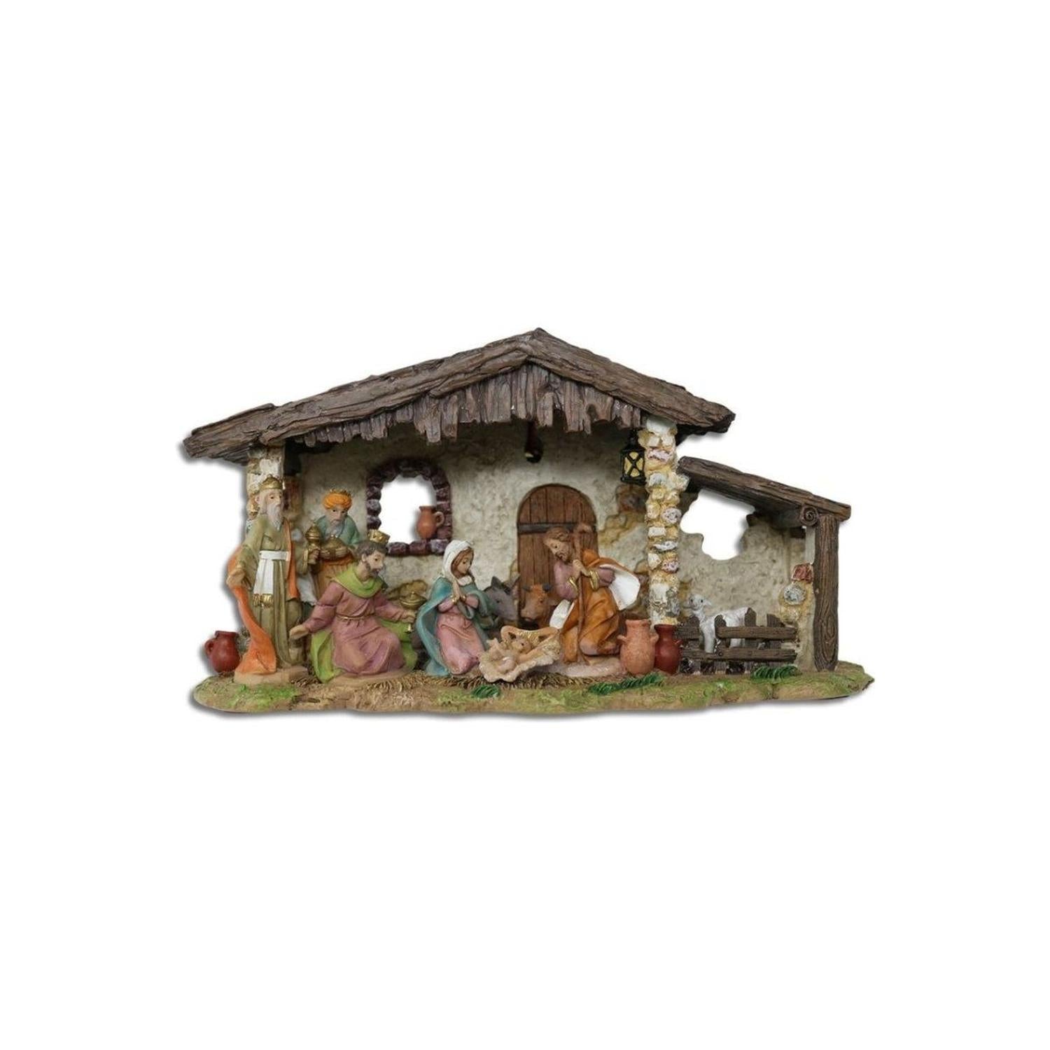 Shop For Fontanini LED Musical Nativity Stable at Michelle's aDOORable Creations