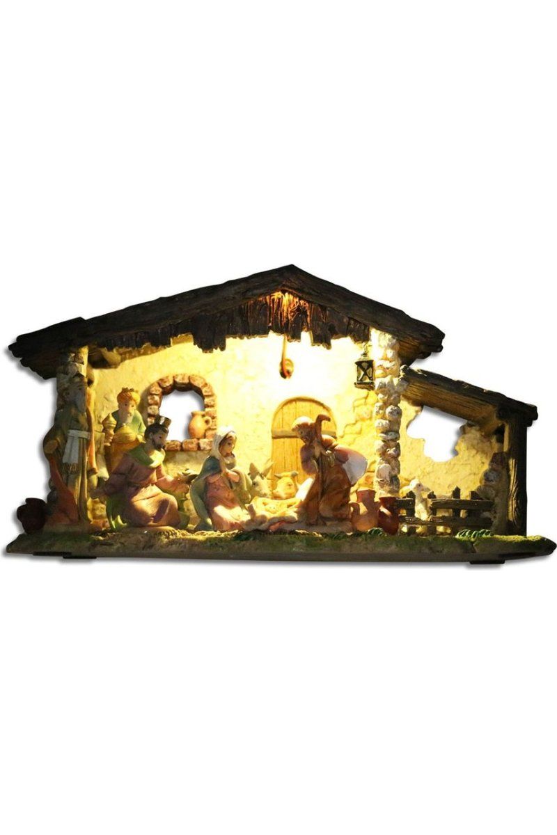 Shop For Fontanini LED Musical Nativity Stable at Michelle's aDOORable Creations