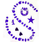 Shop For Football Mum Garland Trinket Pack: Purple (6 Pcs)
