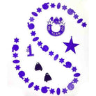 Shop For Football Mum Garland Trinket Pack: Purple (6 Pcs)