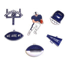 Shop For Football Mum Trinket Pack: Navy (6 Pcs)