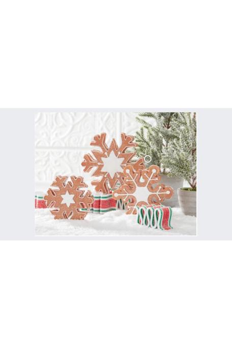 Shop For Frosted Gingerbread Snowflake Cookie Ornaments