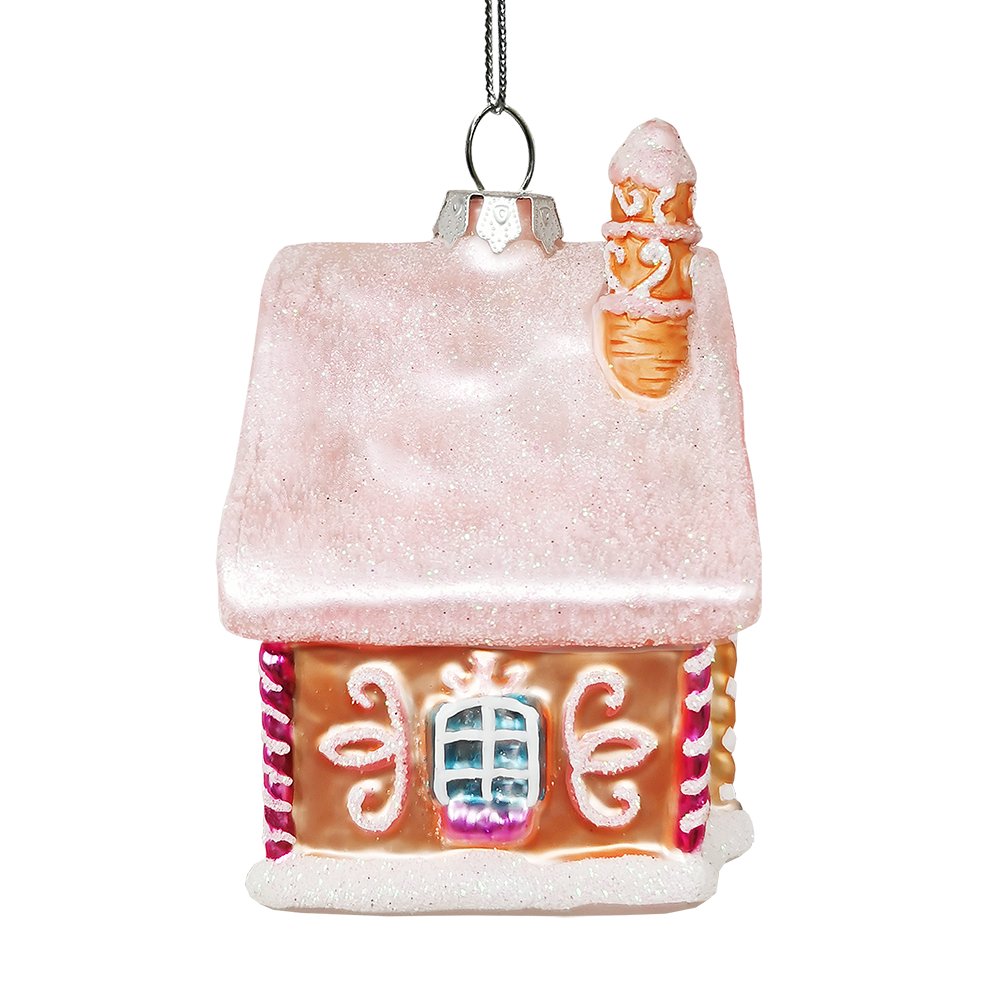 Shop For Frosted Pink Cottage Glass Ornament