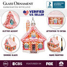 Shop For Frosted Pink Cottage Glass Ornament