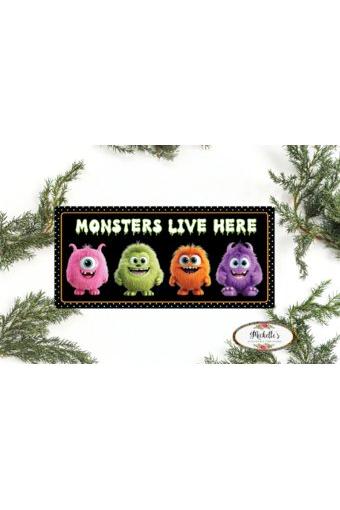 Shop For Furry Monsters Live Here Sign
