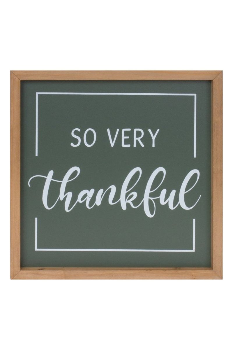 Shop For Gather and Thankful Sentiment Sign (Set of 2) at Michelle's aDOORable Creations