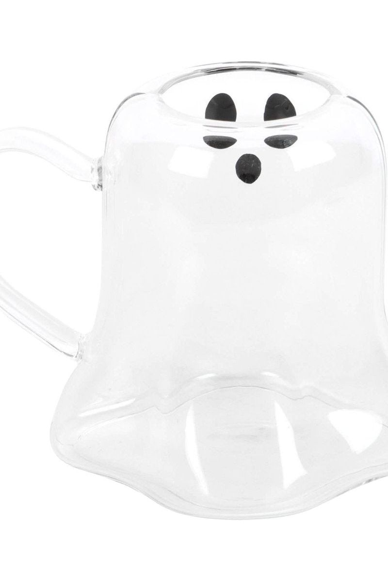 Shop For Ghost Shaped Glass Halloween Mug at Michelle's aDOORable Creations