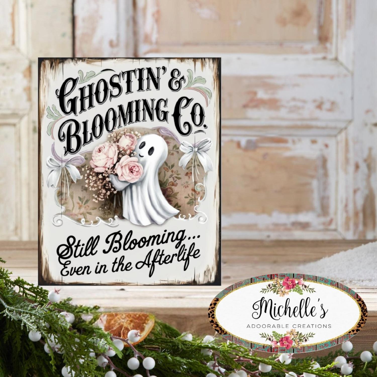 Shop For Ghostin Blooming Co Halloween Sign