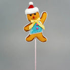 Shop For Gingerbread Boy Pick, Blue 12"