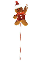 Shop For Gingerbread Boy Pick, Peppermint 12"