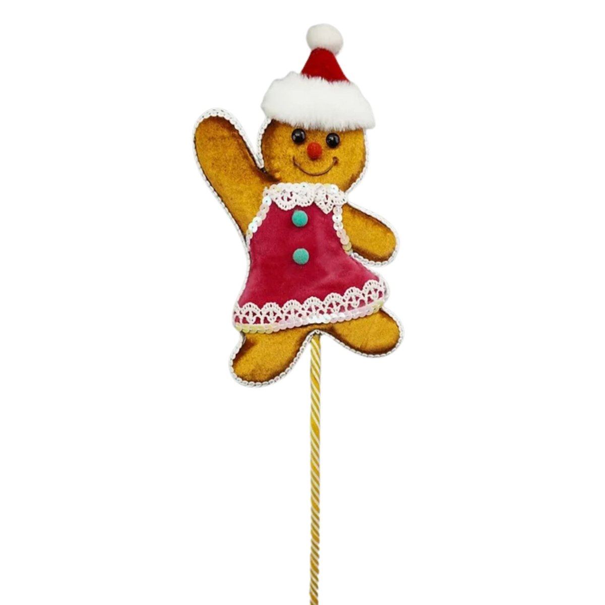 Shop For Gingerbread Girl Pick, Pink 12"