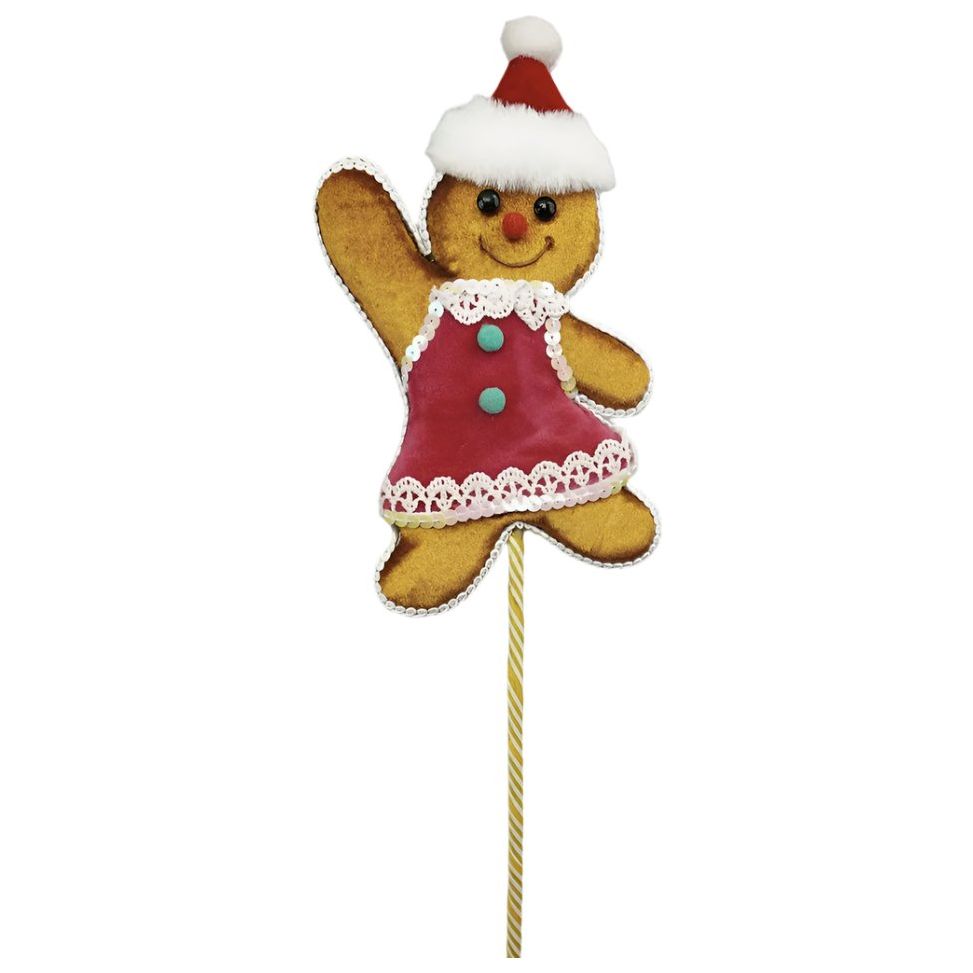 Shop For Gingerbread Girl Pick, Pink 12"