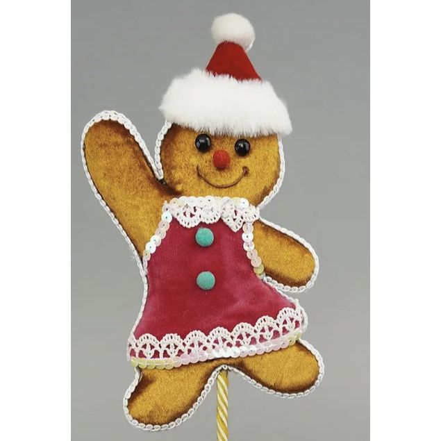 Shop For Gingerbread Girl Pick, Pink 12"
