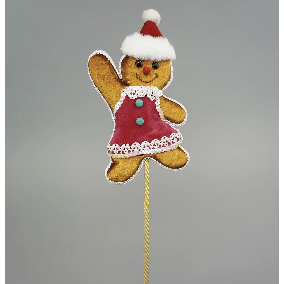 Shop For Gingerbread Girl Pick, Pink 12"