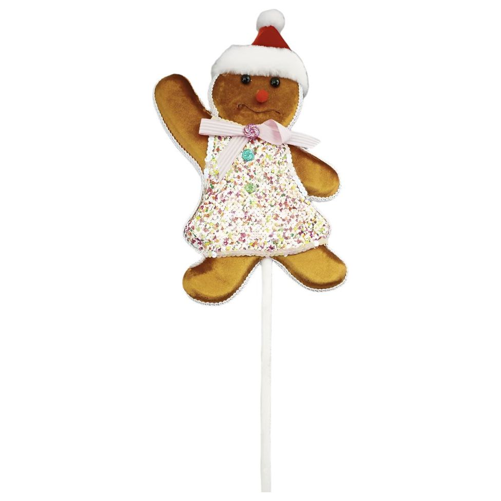 Shop For Gingerbread Girl Pick, Pink 19"