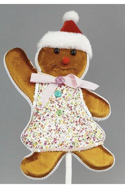 Shop For Gingerbread Girl Pick, Pink 19"