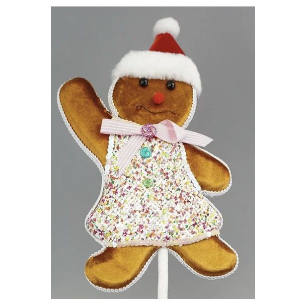 Shop For Gingerbread Girl Pick, Pink 19"