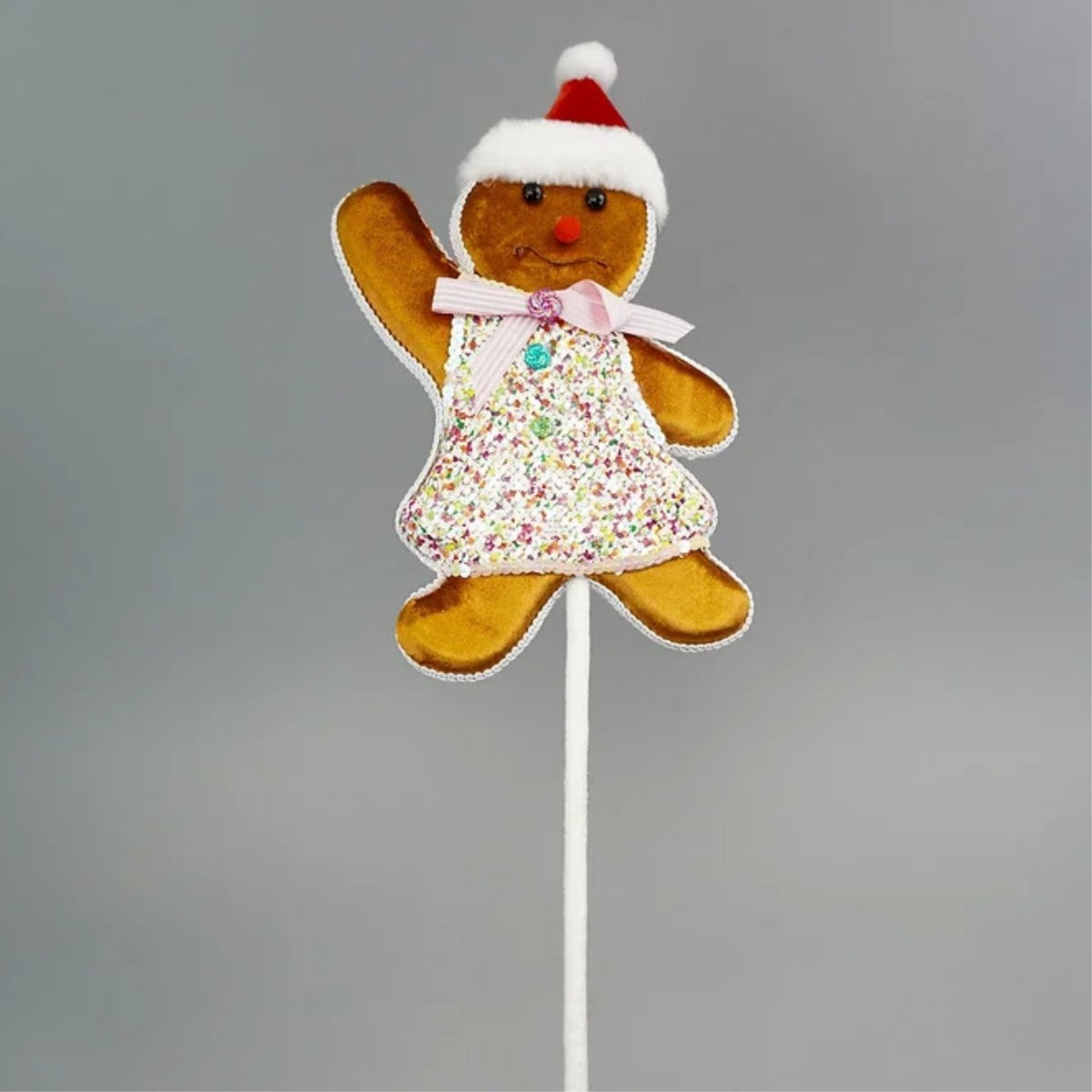 Shop For Gingerbread Girl Pick, Pink 19"
