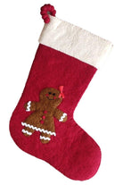 Shop For Gingerbread Girl Red Christmas Stocking at Michelle's aDOORable Creations