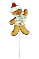 Shop For Gingerbread Man Pick, Teal 19"