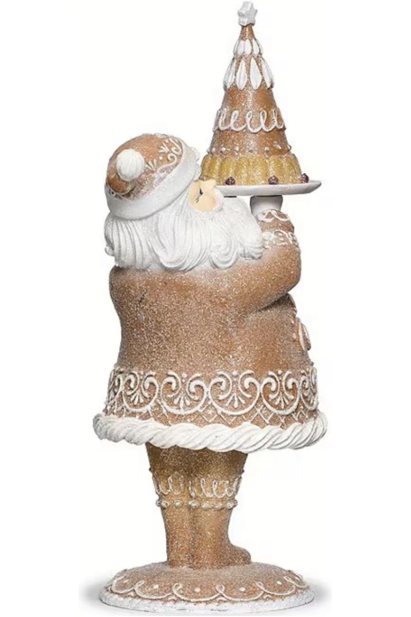 Shop For Gingerbread Santa with Dessert Figurine at Michelle's aDOORable Creations