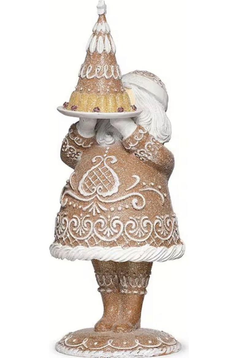 Shop For Gingerbread Santa with Dessert Figurine at Michelle's aDOORable Creations