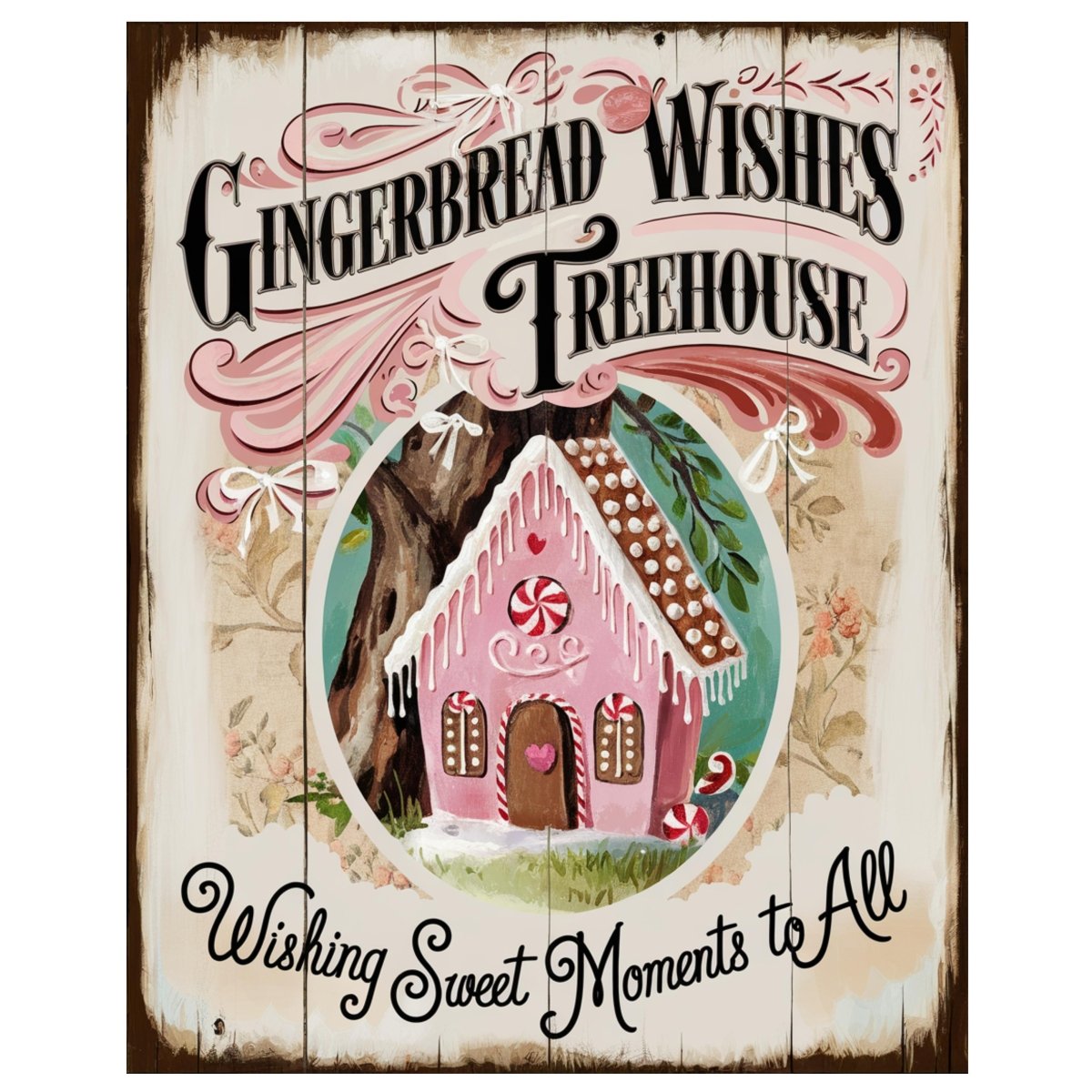 Shop For Gingerbread Wishes Treehouse Christmas Sign