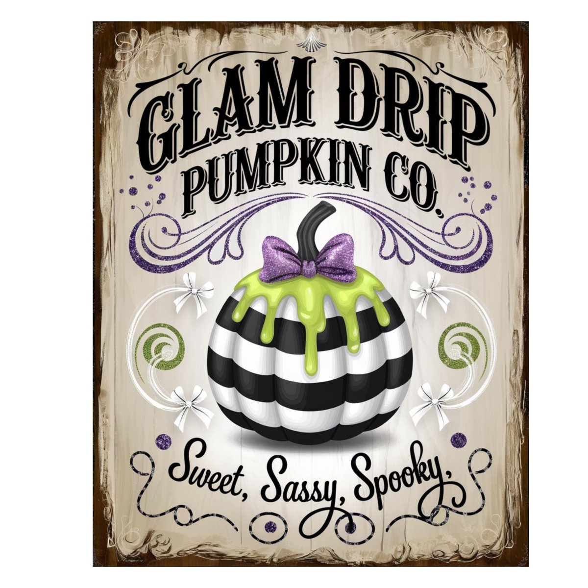 Shop For Glam Drip Pumpkin Halloween Sign
