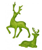 Shop For Glitter Deer: Chartreuse (Set of 2)