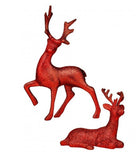 Shop For Glitter Deer: Red (Set of 2)
