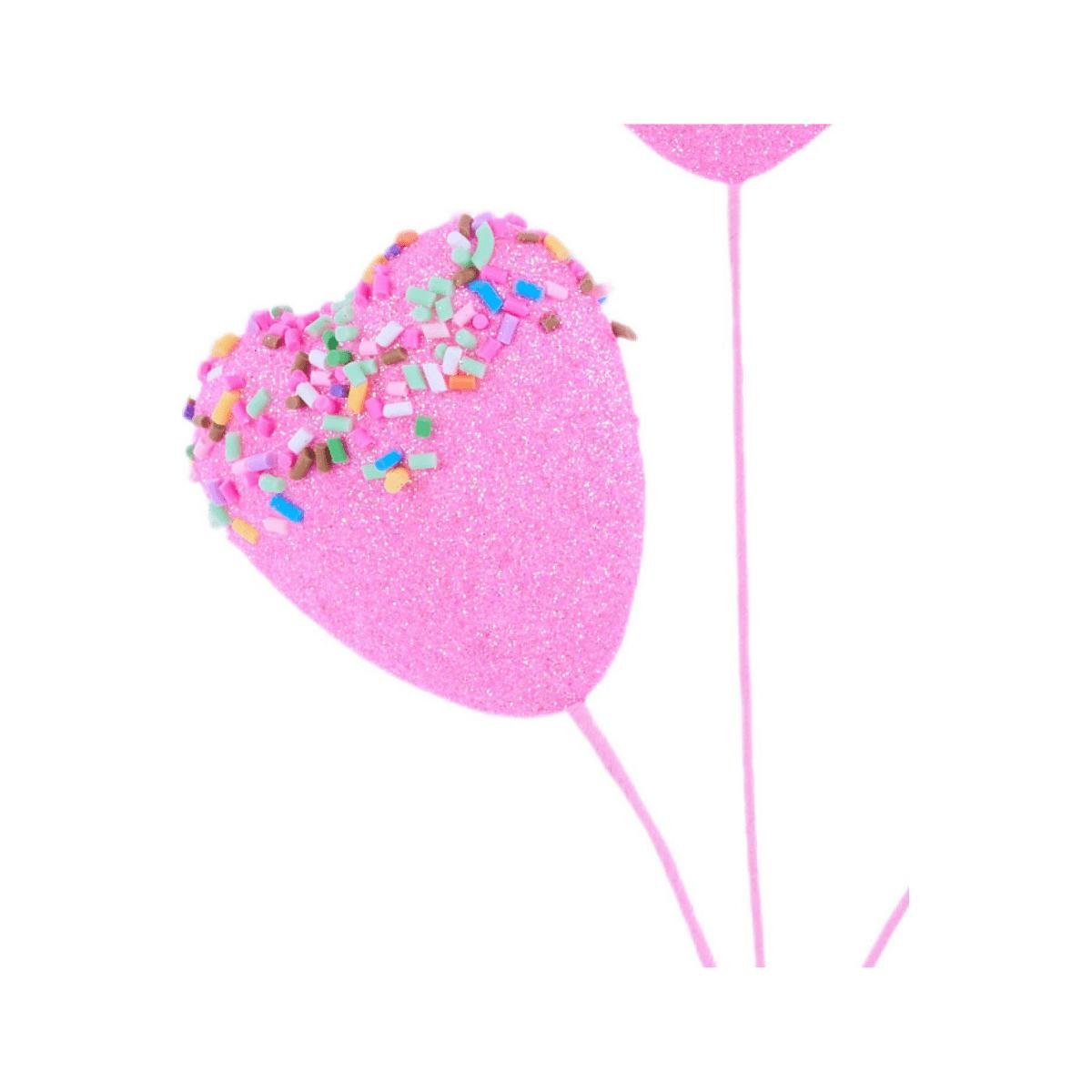 Shop For Glitter Heart Cookie w/Sprinkles Pick
