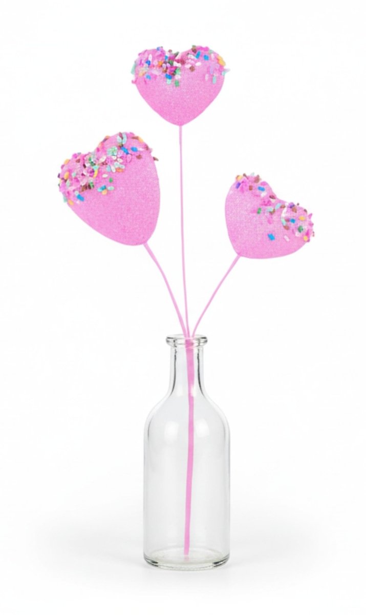 Shop For Glitter Heart Cookie w/Sprinkles Pick