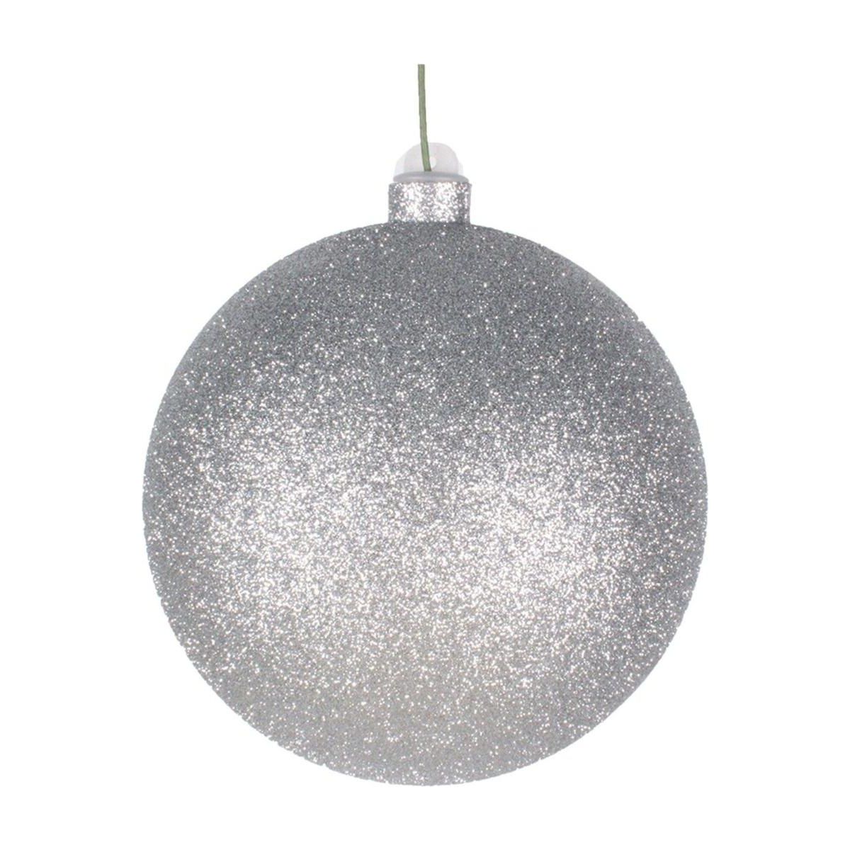 Shop For Glitter Silver Ball Ornaments at Michelle's aDOORable Creations