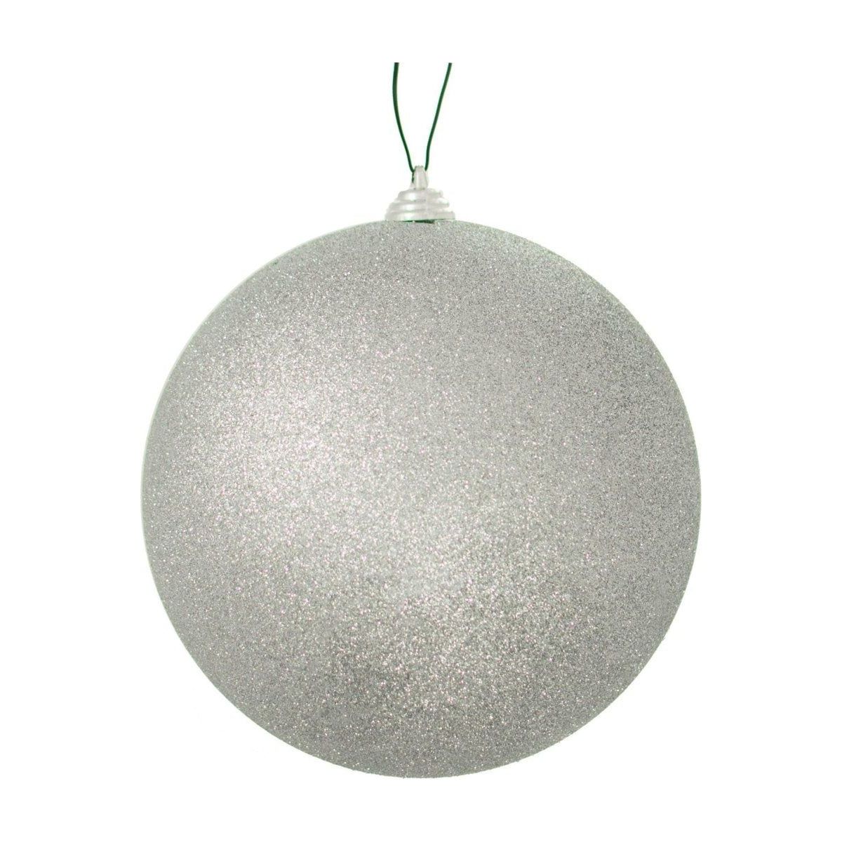 Shop For Glitter Silver Ball Ornaments at Michelle's aDOORable Creations
