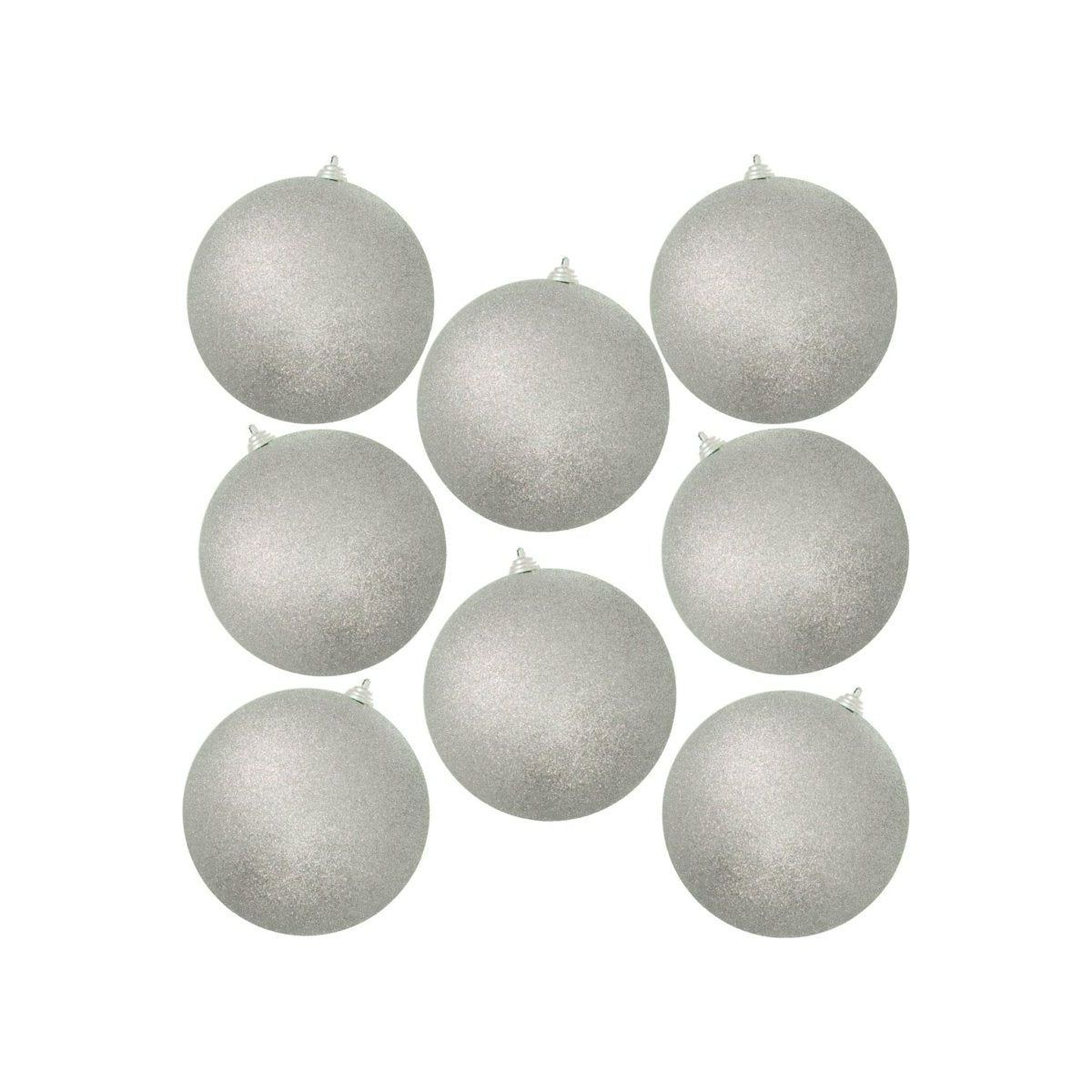 Shop For Glitter Silver Ball Ornaments at Michelle's aDOORable Creations