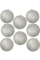 Shop For Glitter Silver Ball Ornaments at Michelle's aDOORable Creations