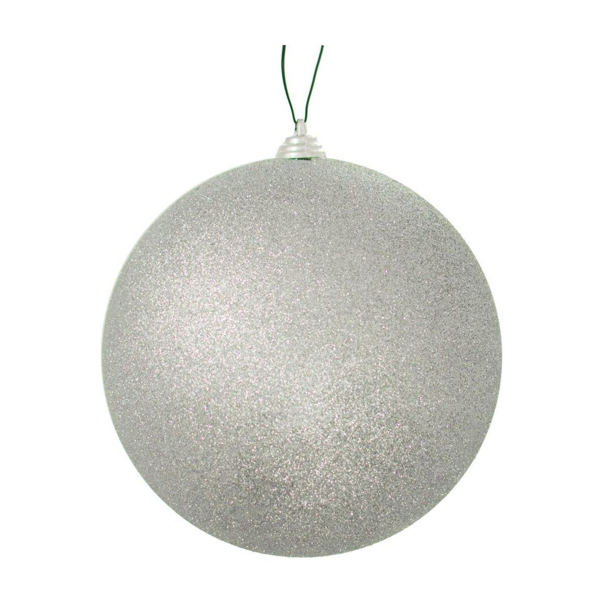 Shop For Glitter Silver Ball Ornaments at Michelle's aDOORable Creations