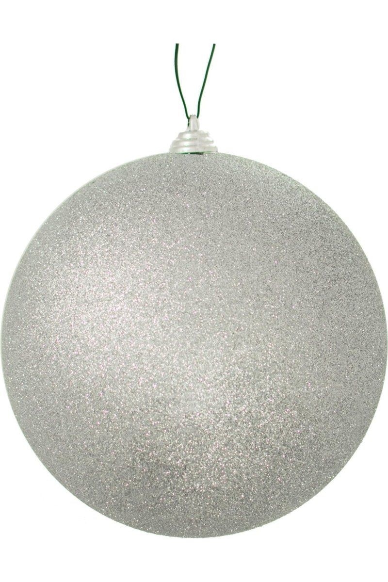 Shop For Glitter Silver Ball Ornaments at Michelle's aDOORable Creations