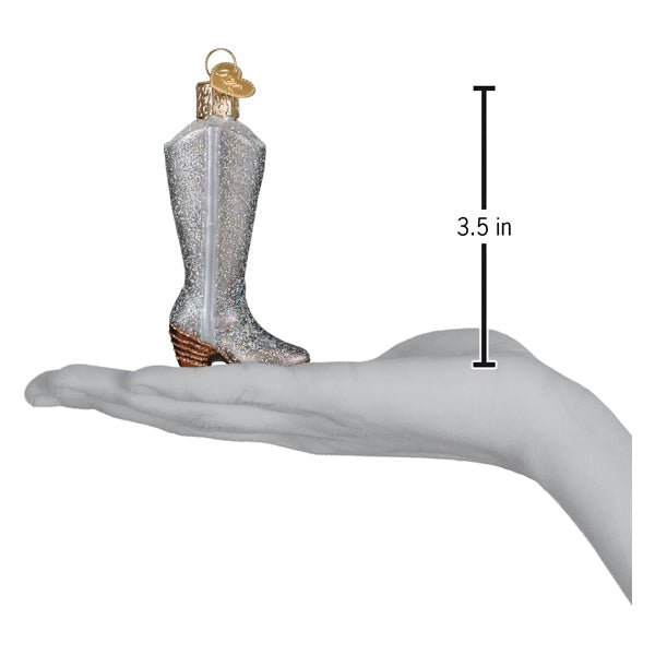 Shop For Glittered Boot Ornament