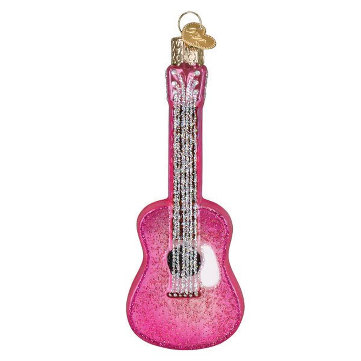 Shop For Glittered Glam Guitar Ornament