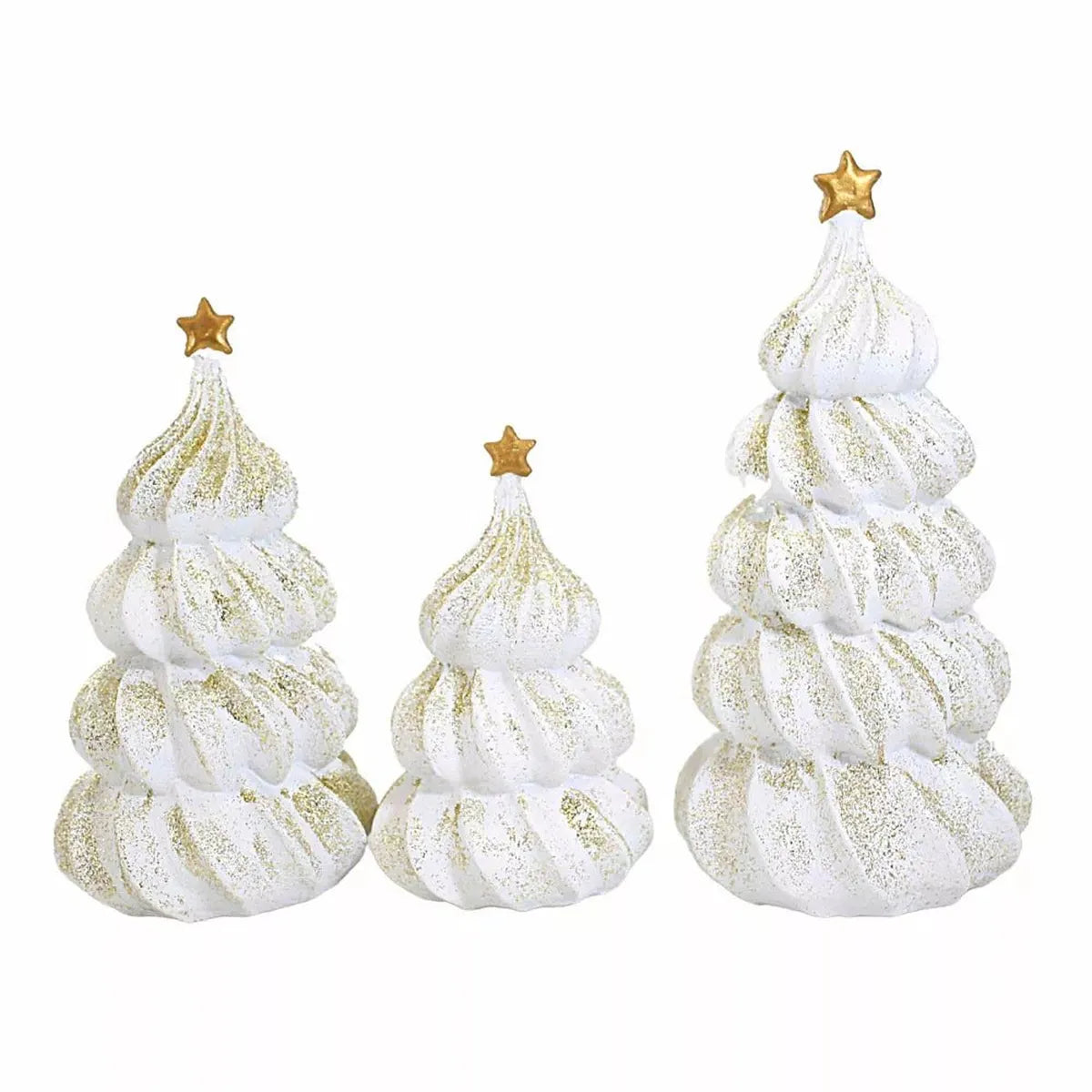 Shop For Glittered Merengue Christmas Tree (Set of 6) at Michelle's aDOORable Creations