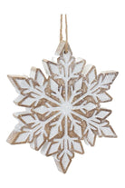 Shop For Glittered Snowflake Ornament (Set of 3) 86579DS