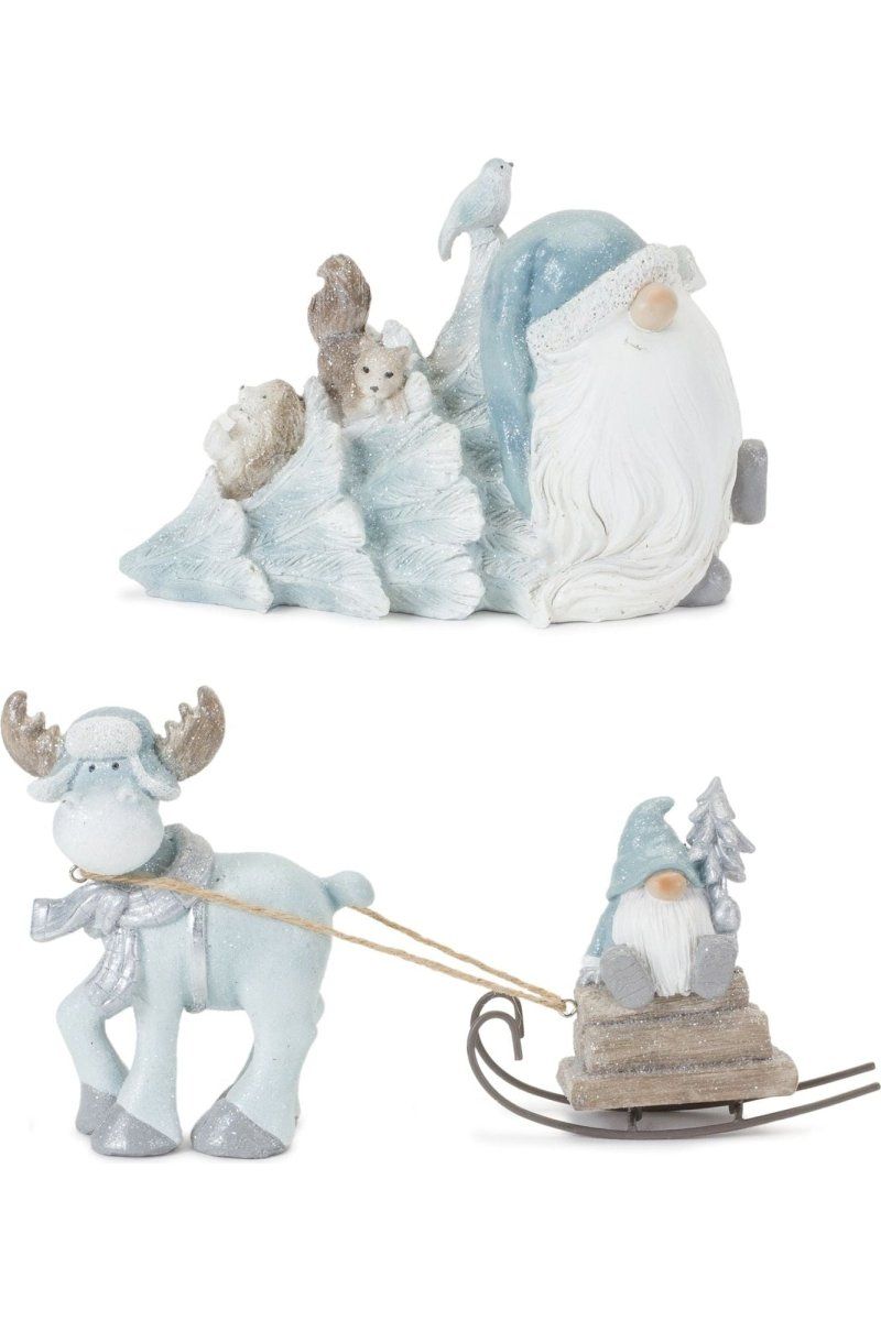 Shop For Gnome with Woodland Animals Figurine (Set of 2) at Michelle's aDOORable Creations