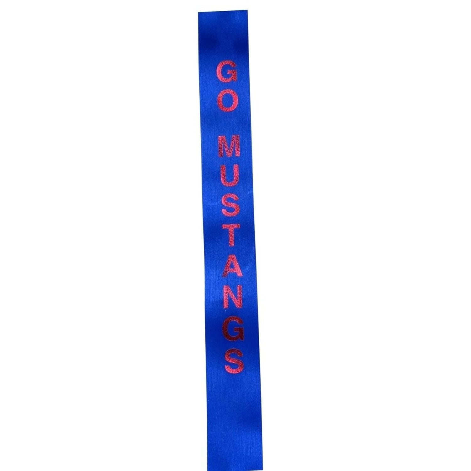 Shop For Go Mustangs Homecoming Ribbon: (Red/Royal), Size 9