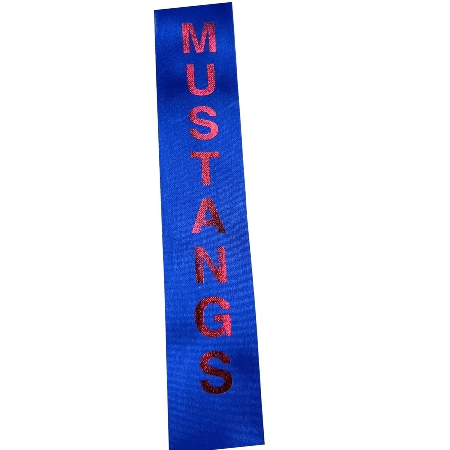 Shop For Go Mustangs Homecoming Ribbon: (Red/Royal), Size 9