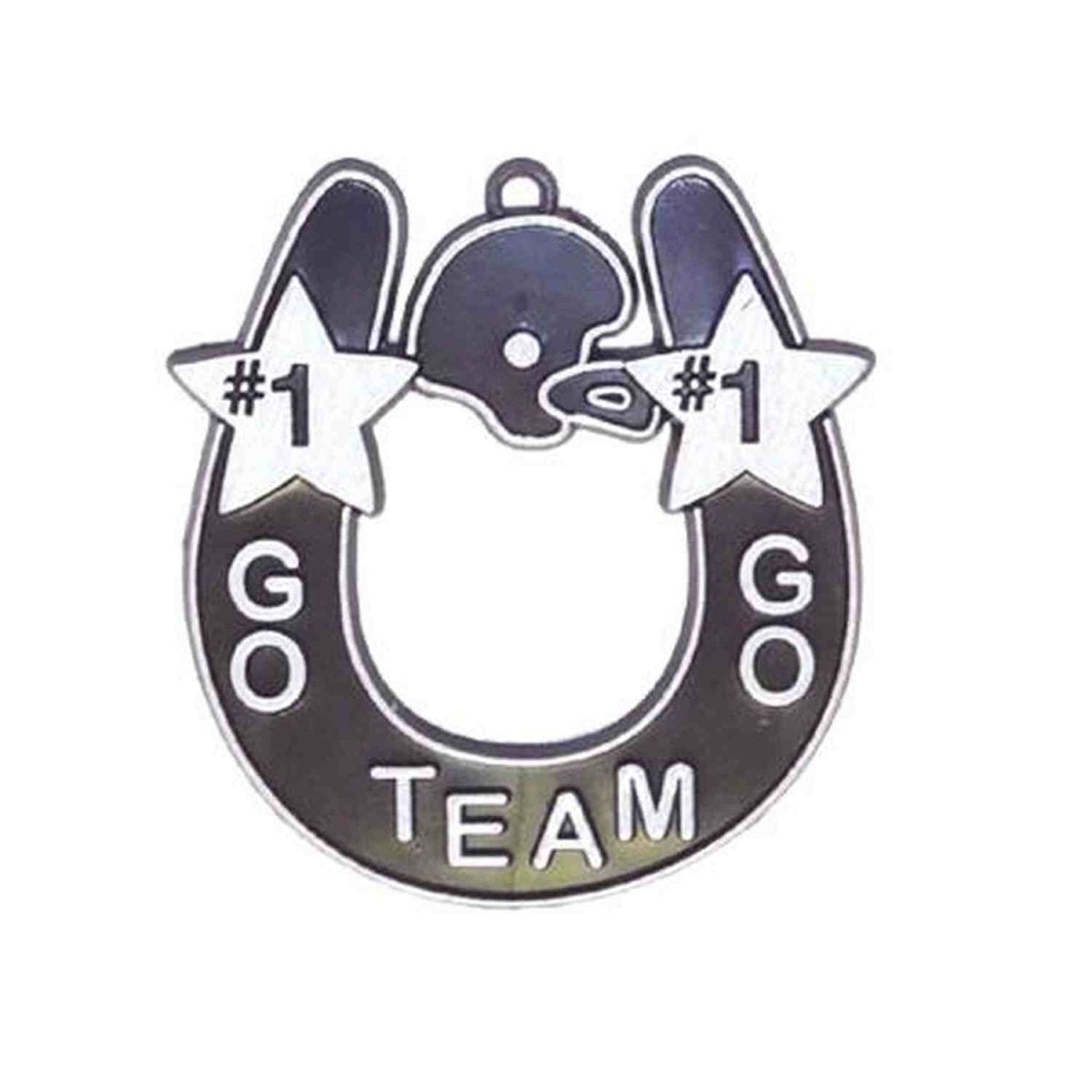 Shop For Go Team Horseshoe Trinket: Black/White