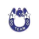 Shop For Go Team Horseshoe Trinket: Navy/White