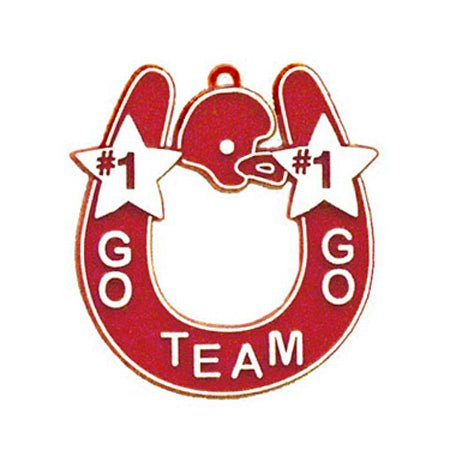 Shop For Go Team Horseshoe Trinket: Red/White