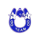 Shop For Go Team Horseshoe Trinket: Royal/White